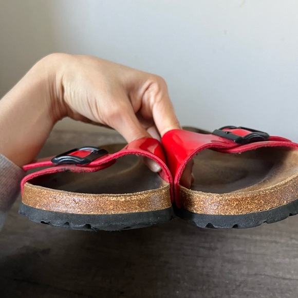 BETULA Birkenstock Red Sandals Size 11 - Picture 8 of 8